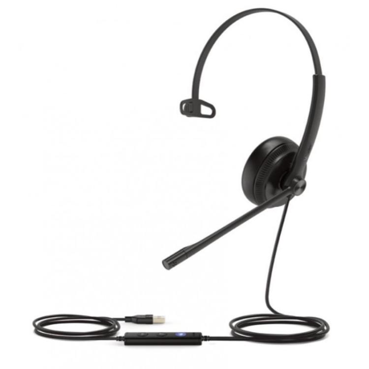 Yealink - UH34 Mono Teams Auriculares Alámbrico Diadema Oficina/Centro de llamadas USB tipo A Negro