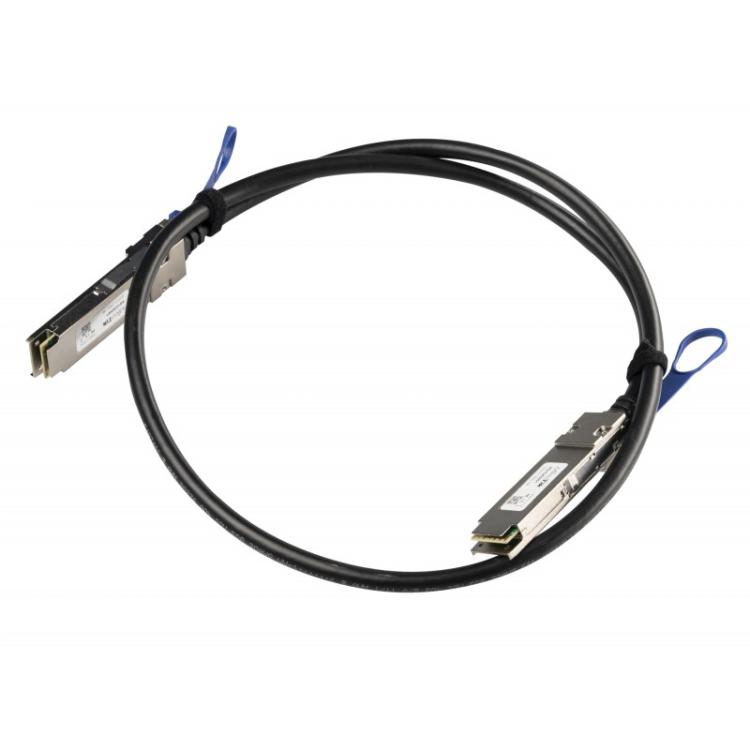 Mikrotik - XQ+DA0001 Cable de fibra óptica e InfiniBand 1 m QSFP+ to QSFP+ / QSFP28 to QSFP28 Negro