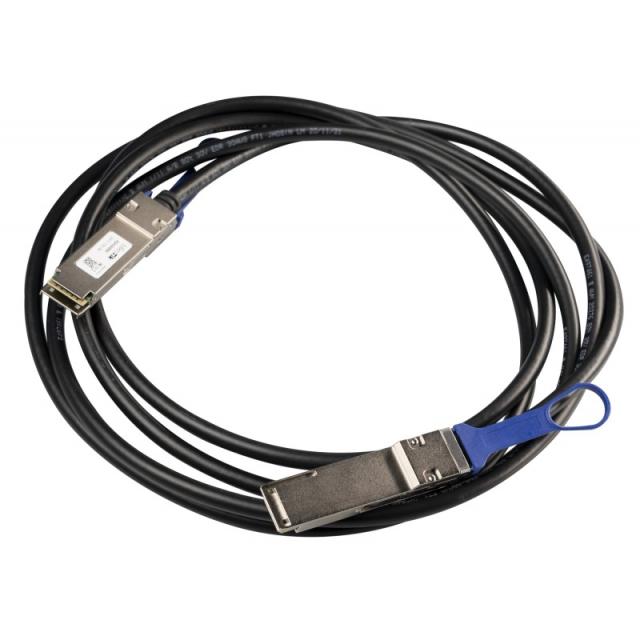 Mikrotik - XQ+DA0003 Cable de fibra óptica e InfiniBand 3 m QSFP+ to QSFP+ / QSFP28 to QSFP28 Negro