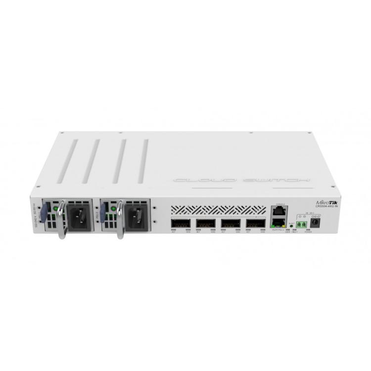 Mikrotik - CRS504-4XQ-IN switch Gestionado Fast Ethernet (10/100) Energía sobre Ethernet (PoE) Blanco
