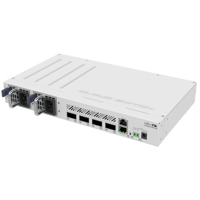 Mikrotik - CRS504-4XQ-IN switch Gestionado Fast Ethernet (10/100) Energía sobre Ethernet (PoE) Blanco