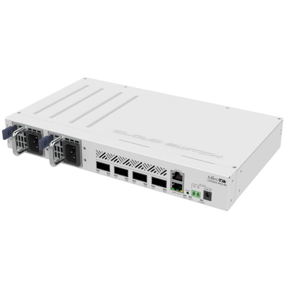 Mikrotik - CRS504-4XQ-IN switch Gestionado Fast Ethernet (10/100) Energía sobre Ethernet (PoE) Blanco