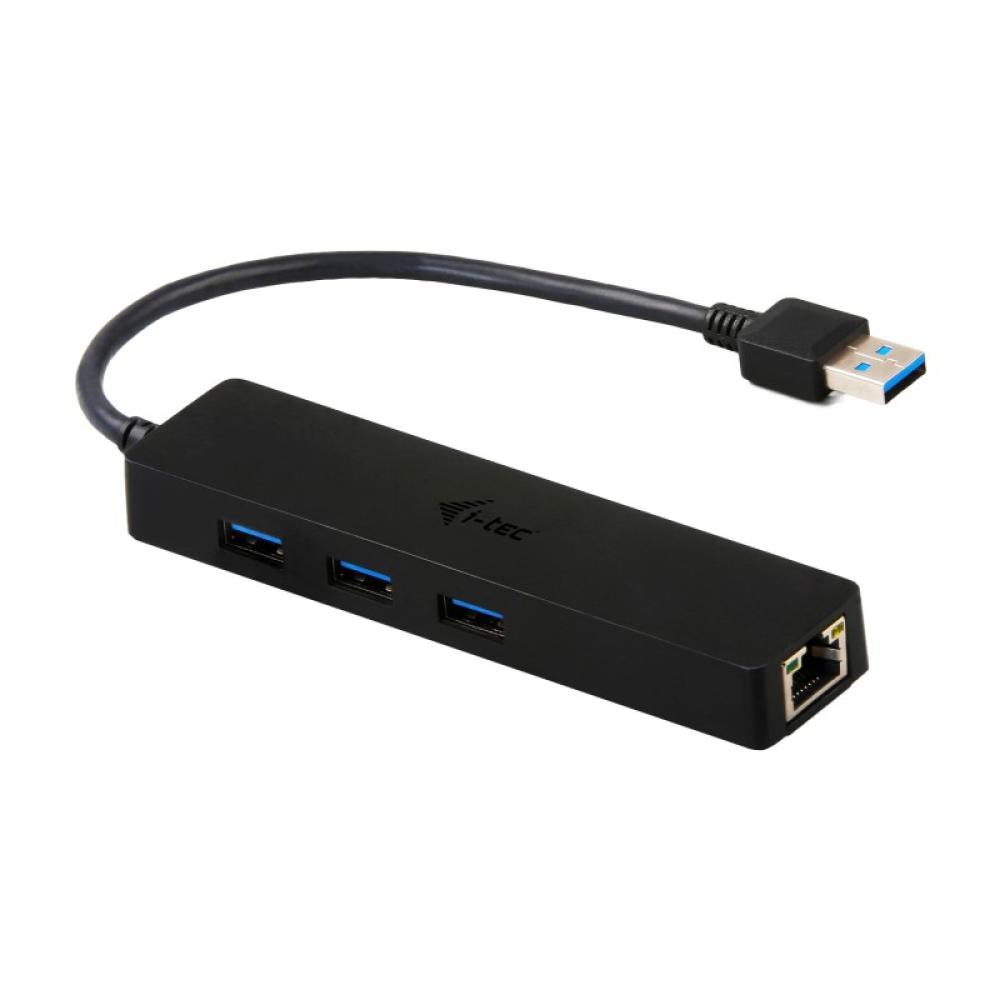 i-tec - Advance USB 3.0 Slim HUB 3 Port + Gigabit Ethernet Adapter