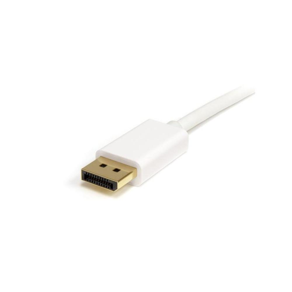 StarTech.com - Cable de 2m Mini DisplayPort a DisplayPort 1.2 - Cable Adaptador Mini DisplayPort a DisplayPort 4K - MDP2DPMM2MW