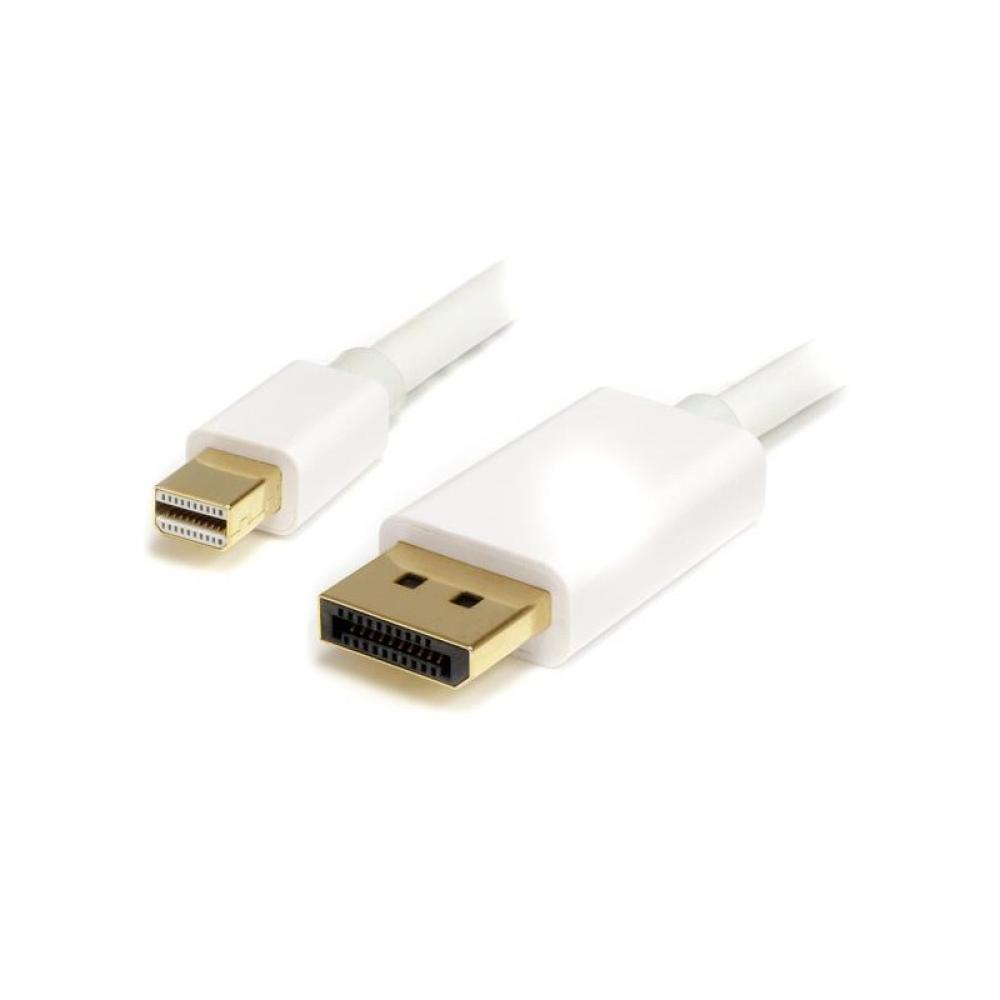 StarTech.com - Cable de 2m Mini DisplayPort a DisplayPort 1.2 - Cable Adaptador Mini DisplayPort a DisplayPort 4K - MDP2DPMM2MW