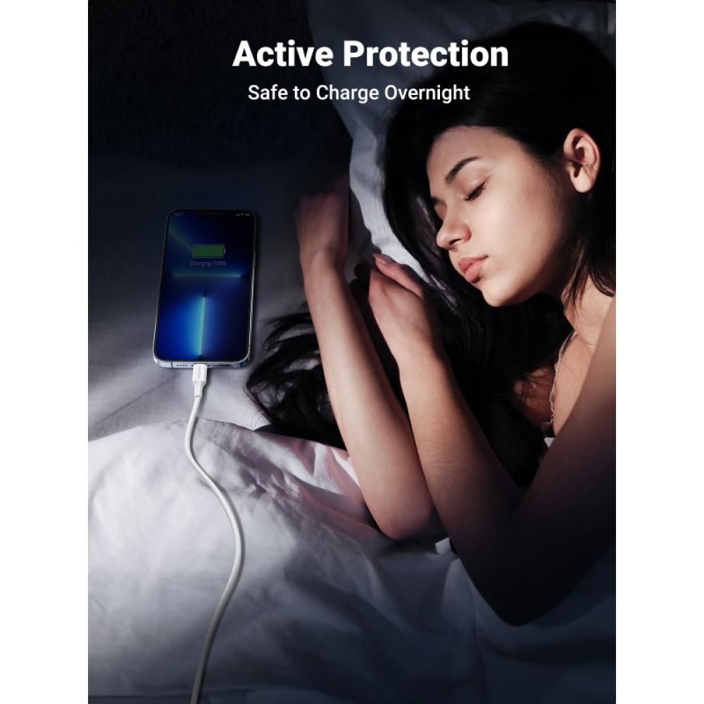 Ugreen - cable USB 2.0 A lightning 2m, 5V/2.4A iPhone 7 / 7plus / 6S/ 6 / 6 Plus, iPhone 5s/5c/5, iPad Mini/Mini 2, iPad 1 m Bla