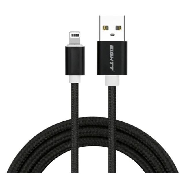 Eightt - ECI-2B cable de conector Lightning 1 m Negro