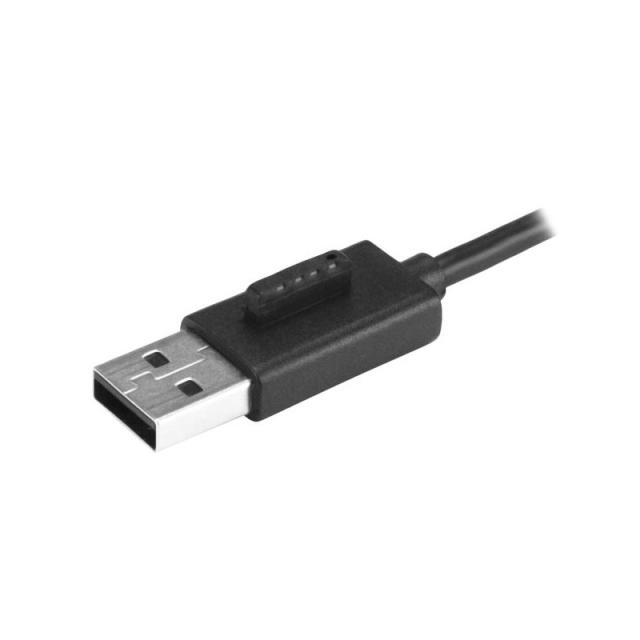 StarTech.com - Concentrador Ladrón USB 2.0 de 4 Puertos con Cable Integrado - Hub Portátil USB 2.0