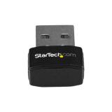StarTech.com - Micro Adaptador de Red Inalámbrica Wifi USB AC600 Externo - Wireless 1T1R 802.11ac - 2,4GHz y 5GHz