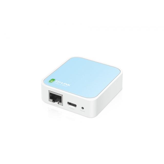TP-Link - TL-WR802N router inalámbrico Ethernet rápido Banda única (2,4 GHz) Azul, Blanco - TL-WR802N