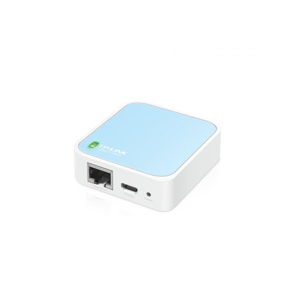 TP-Link - TL-WR802N router inalámbrico Ethernet rápido Banda única (2,4 GHz) Azul, Blanco - TL-WR802N