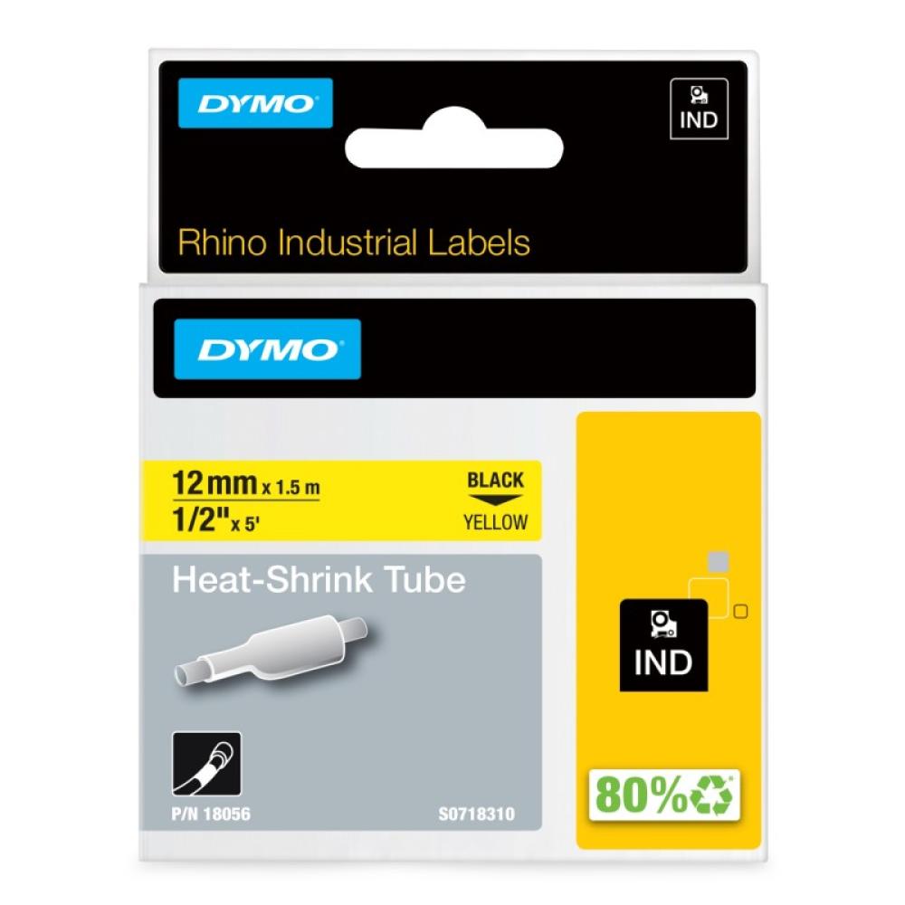 DYMO - Etiquetas para tubos termorretráctiles IND- 12mm x 1,5m