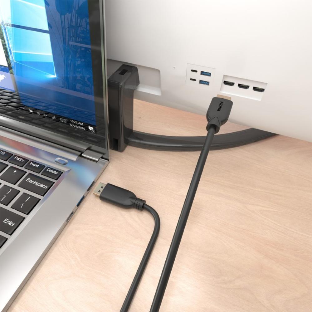 AISENS - A125-0920 adaptador de cable de vídeo 5 m DisplayPort HDMI Negro