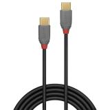 Lindy - 36871 cable USB USB 2.0 1 m USB C Negro, Gris