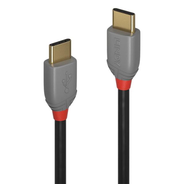 Lindy - 36871 cable USB USB 2.0 1 m USB C Negro, Gris