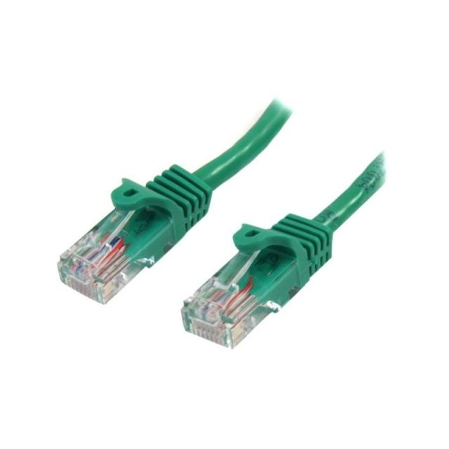 StarTech.com - Cable de Red de 0,5m Verde Cat5e Ethernet RJ45 sin Enganches