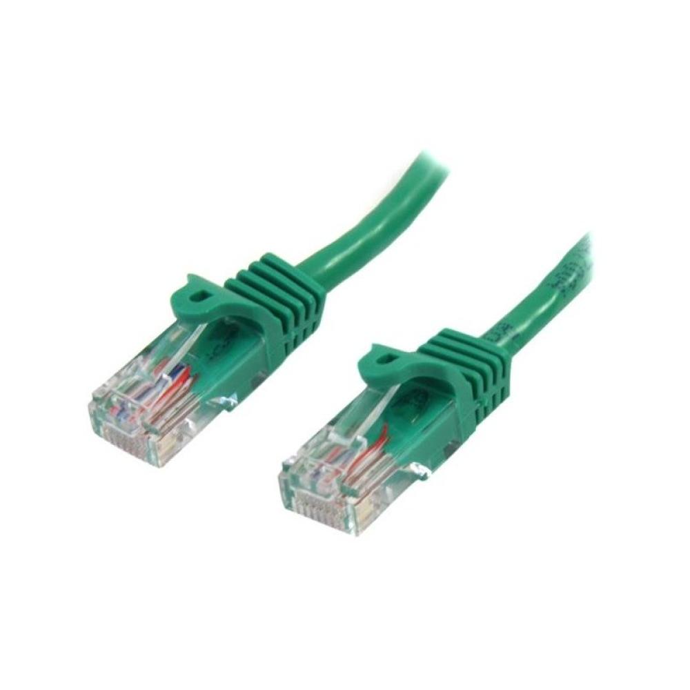 StarTech.com - Cable de Red de 0,5m Verde Cat5e Ethernet RJ45 sin Enganches