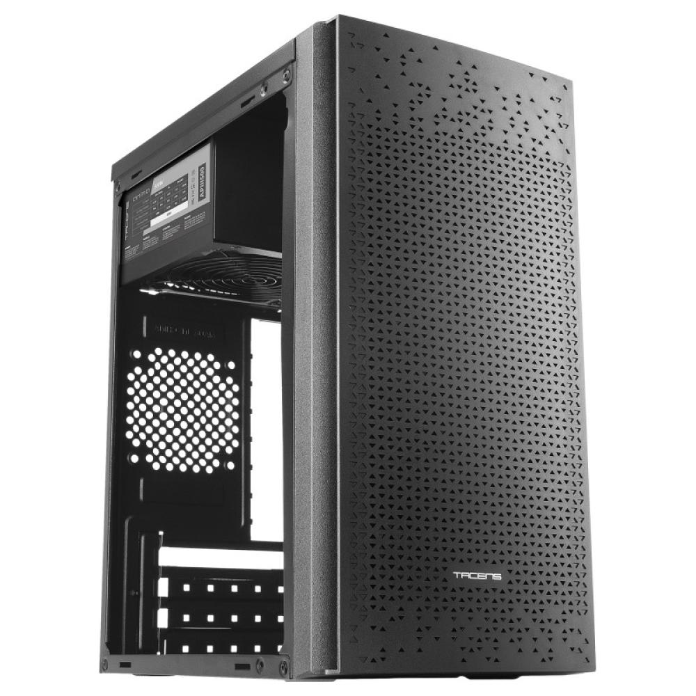 Tacens Anima - AC6500, Caja Ordenador Compacta Micro ATX, Frontal Malla Refrigeración, Fuente Alimentación 500W, USB 3.0, Negro