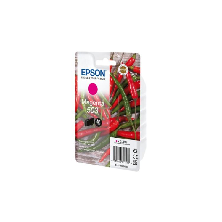 Epson - 503 cartucho de tinta 1 pieza(s) Original Rendimiento estándar Magenta - C13T09Q34010