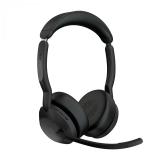 Jabra - Evolve2 55 Auriculares Inalámbrico y alámbrico Diadema Oficina/Centro de llamadas Bluetooth Base de carg - 25599-989-989