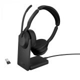 Jabra - Evolve2 55 Auriculares Inalámbrico y alámbrico Diadema Oficina/Centro de llamadas Bluetooth Base de carg - 25599-989-989
