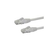 StarTech.com - Cable de Red de 0,5m Blanco Cat6 UTP Ethernet Gigabit RJ45 sin Enganches