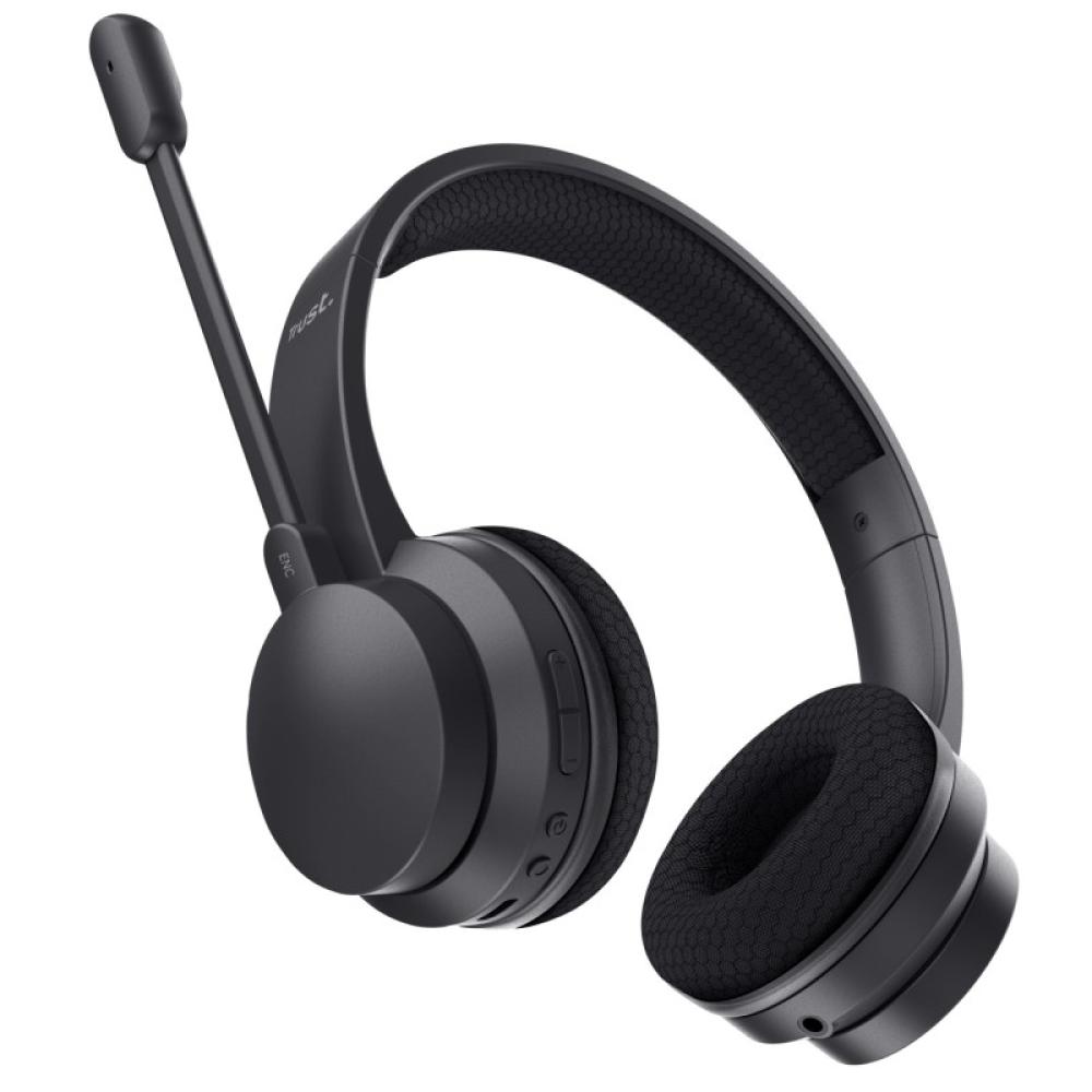 Trust - Ayda Auriculares Inalámbrico y alámbrico Diadema Llamadas/Música USB Tipo C Bluetooth Negro