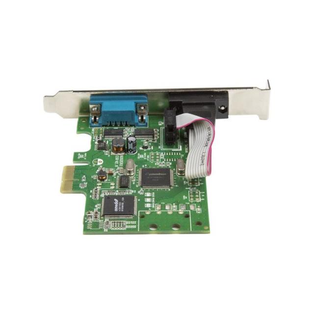 StarTech.com - Tarjeta Serie PCI Express de 2 Puertos DB9 RS232 con UART 16C1050 - Adaptador Interno Serie PCI-E