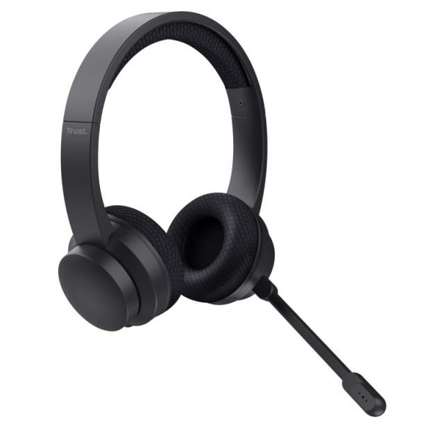 Trust - Ayda Auriculares Inalámbrico y alámbrico Diadema Llamadas/Música USB Tipo C Bluetooth Negro