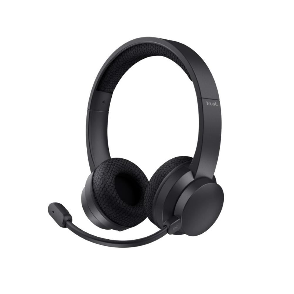 Trust - Ayda Auriculares Inalámbrico y alámbrico Diadema Llamadas/Música USB Tipo C Bluetooth Negro