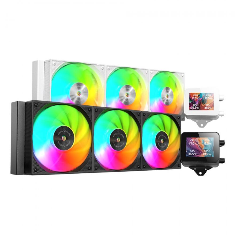 Mars Gaming - MLVISION360 sistema de refrigeración para ordenador Procesador Sistema de refrigeración líquida todo en uno 12 cm