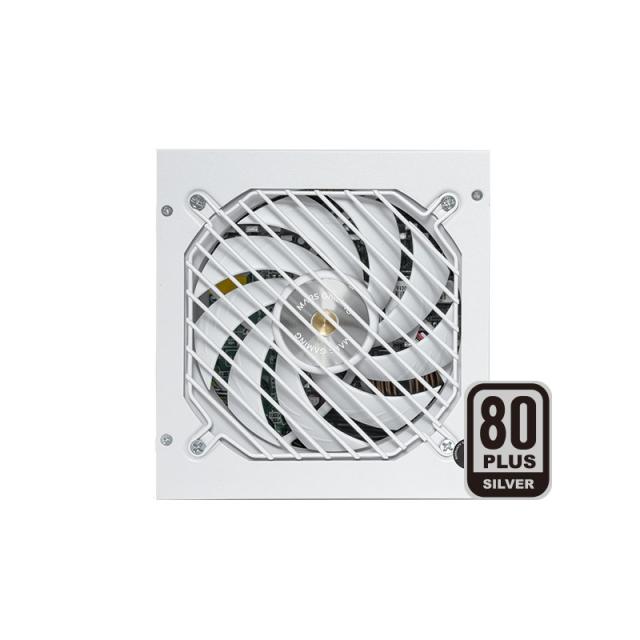 Mars Gaming - MPZE750SI, Fuente Alimentación ATX 750W, 10 Años Garantía, 80 Plus Silver, +87% Eficiencia, Tecnologías AI2-RPM, D