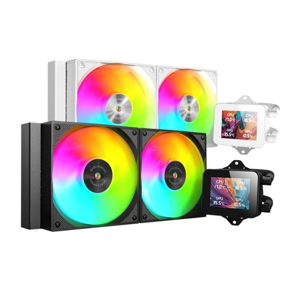 Mars Gaming - MLVISION240 sistema de refrigeración para ordenador Procesador Sistema de refrigeración líquida todo en uno 12 cm