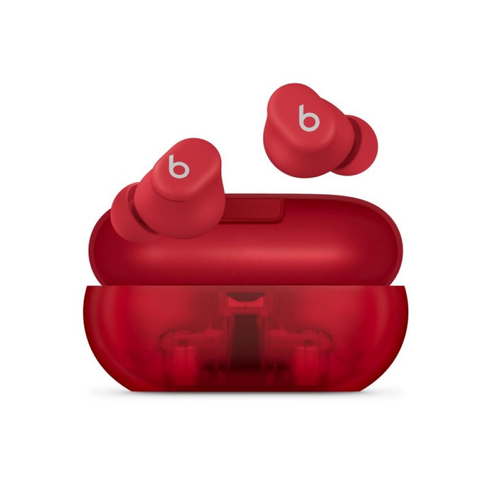 Apple - Beats Solo Buds - Auriculares de tapón True Wireless - Rojo transparente