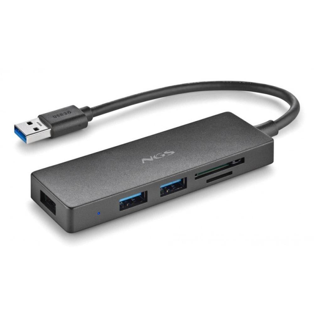 NGS - IHUB READER USB 3.2 Gen 1 (3.1 Gen 1) Type-A 5000 Mbit/s Negro