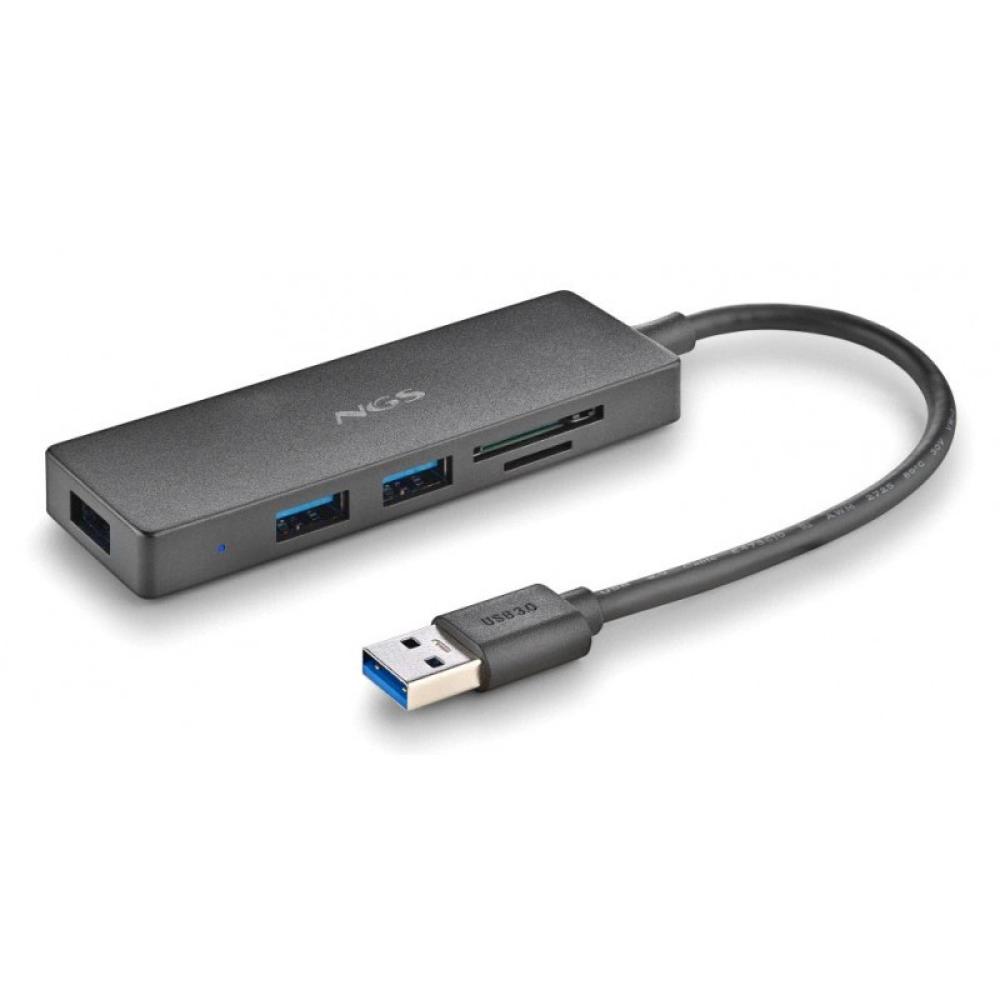 NGS - IHUB READER USB 3.2 Gen 1 (3.1 Gen 1) Type-A 5000 Mbit/s Negro