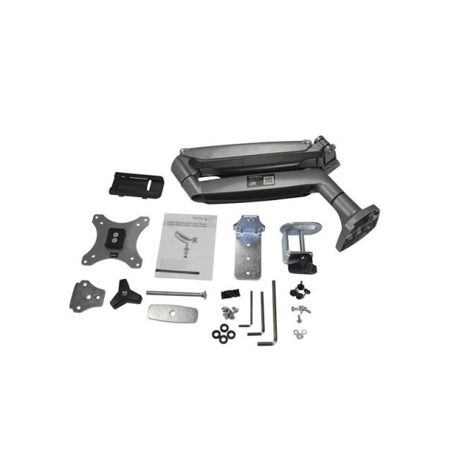 StarTech.com - Brazo Ergonómico de Escritorio para Monitor VESA hasta 9kg - de Servicio Pesado - Movimiento Total, Altura Ajusta