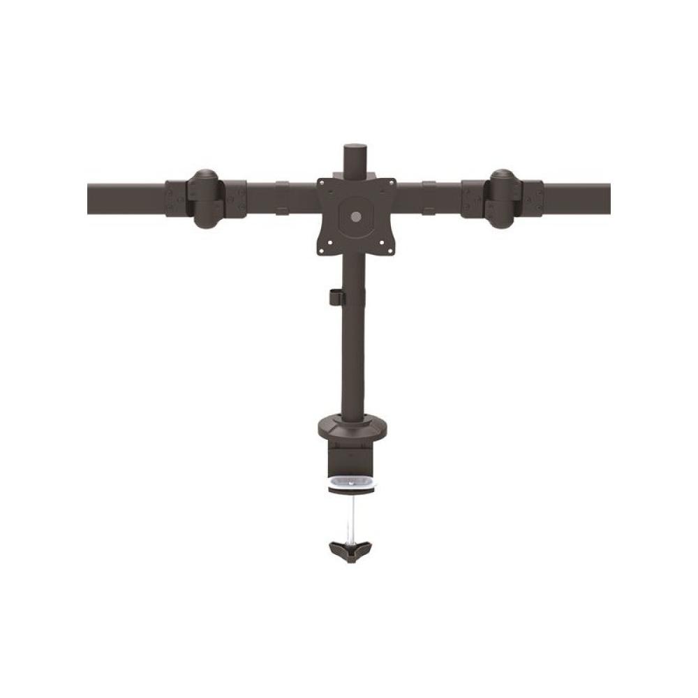 StarTech.com - Brazo para 3 Monitores de Montaje en Escritorio - Soporte VESA Ergonómico para 3 Monitores de hasta 27" - Mástil