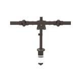 StarTech.com - Brazo para 3 Monitores de Montaje en Escritorio - Soporte VESA Ergonómico para 3 Monitores de hasta 27" - Mástil