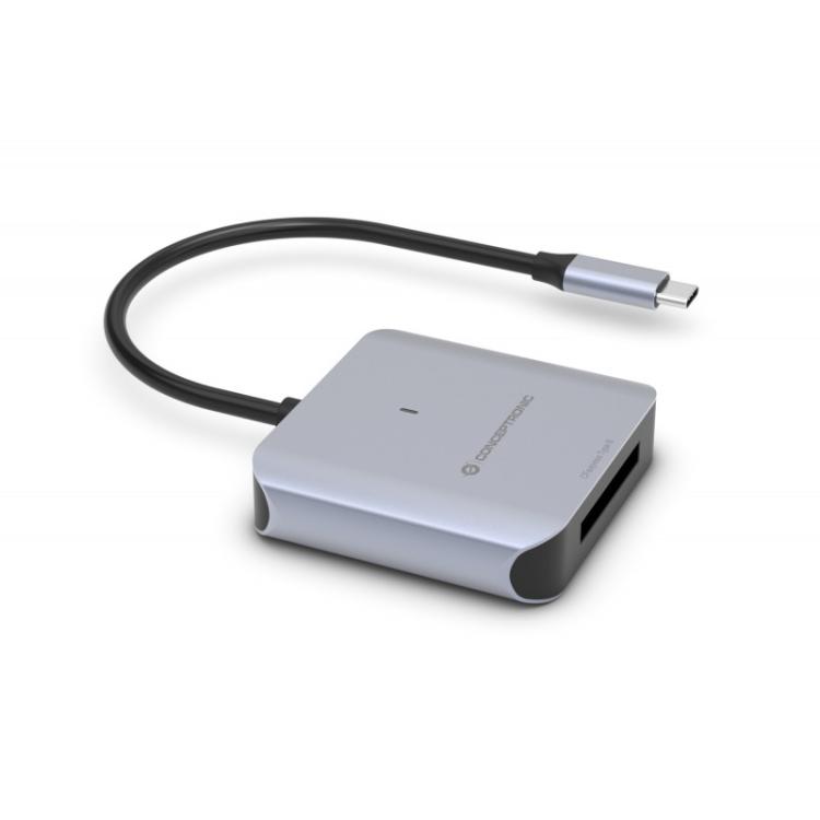 Conceptronic - BIAN08G lector de tarjeta USB 3.2 Gen 2 Type-C Gris
