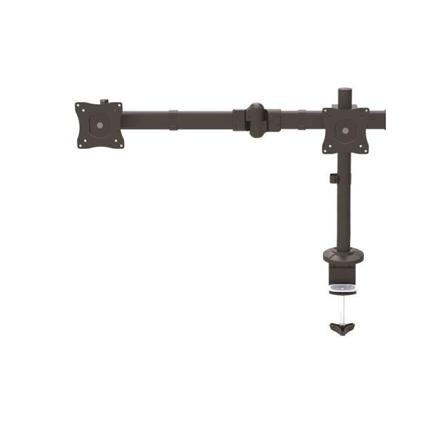 StarTech.com - Brazo para 3 Monitores de Montaje en Escritorio - Soporte VESA Ergonómico para 3 Monitores de hasta 27" - Mástil