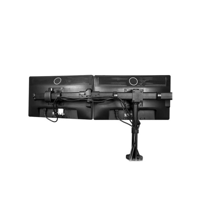 StarTech.com - Brazo para 3 Monitores de Montaje en Escritorio - Soporte VESA Ergonómico para 3 Monitores de hasta 27" - Mástil
