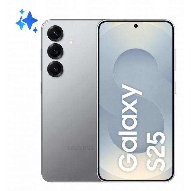 Samsung - Galaxy S25 15,8 cm (6.2") SIM doble Android 15 5G USB Tipo C 12 GB 256 GB 4000 mAh Plata