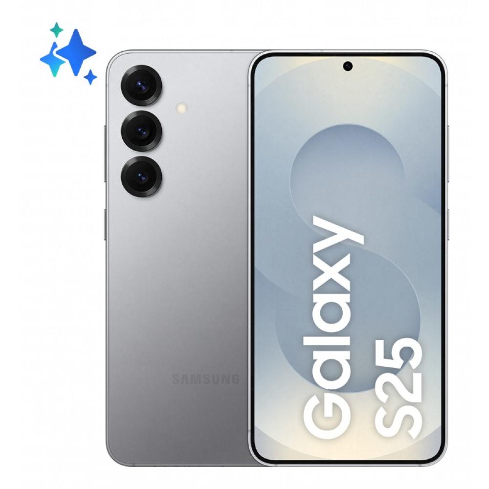 Samsung - Galaxy S25 15,8 cm (6.2") SIM doble Android 15 5G USB Tipo C 12 GB 256 GB 4000 mAh Plata