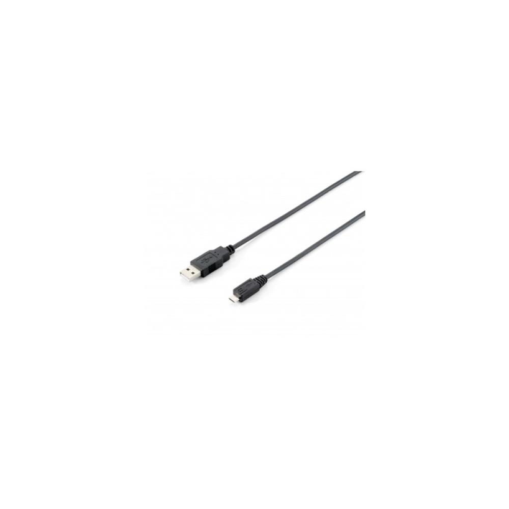 Equip - 128523 Cable USB 2.0 Tipo A Macho a Micro-B Macho, 1,8m