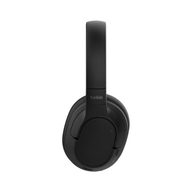 Belkin - AUD008HQBK auricular y casco Auriculares Inalámbrico Diadema Llamadas/Música USB Tipo C Bluetooth Negro
