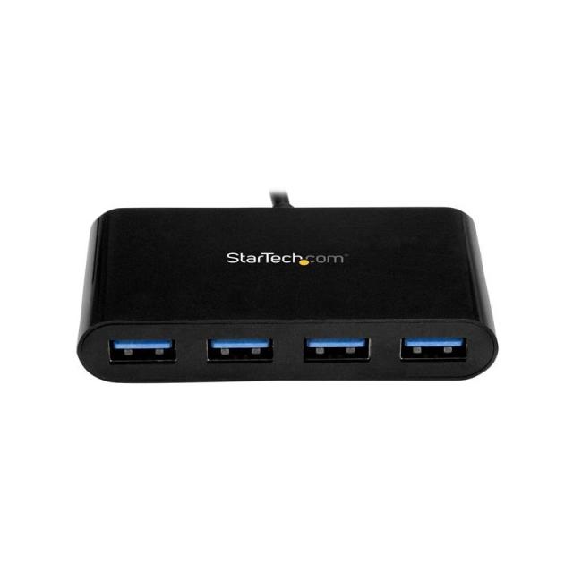 StarTech.com - Hub Concentrador USB 3.0 (5Gbps) de 4 Puertos - Ladrón USB-C a 4x USB A - Alimentado por el Bus