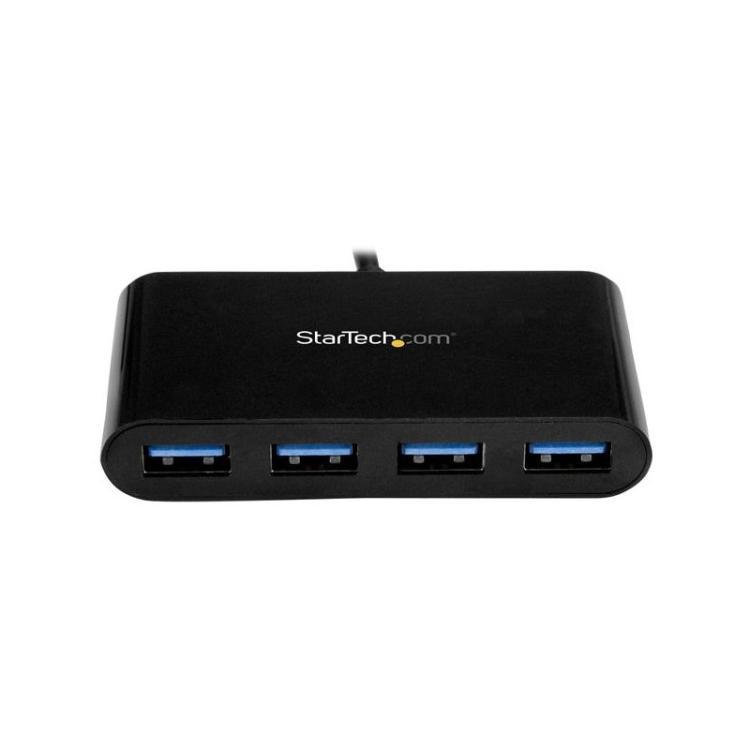 StarTech.com - Hub Concentrador USB 3.0 (5Gbps) de 4 Puertos - Ladrón USB-C a 4x USB A - Alimentado por el Bus