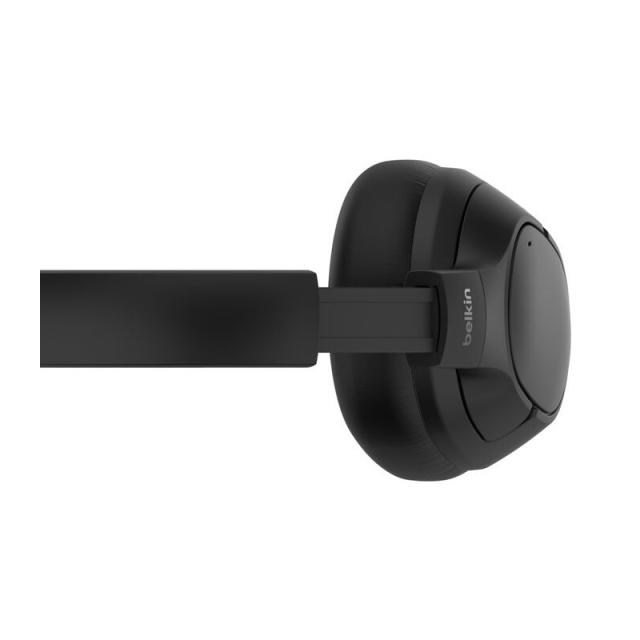 Belkin - AUD008HQBK auricular y casco Auriculares Inalámbrico Diadema Llamadas/Música USB Tipo C Bluetooth Negro