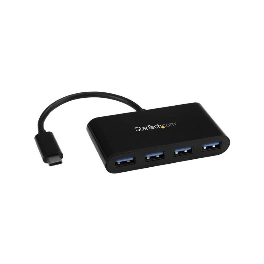 StarTech.com - Hub Concentrador USB 3.0 (5Gbps) de 4 Puertos - Ladrón USB-C a 4x USB A - Alimentado por el Bus